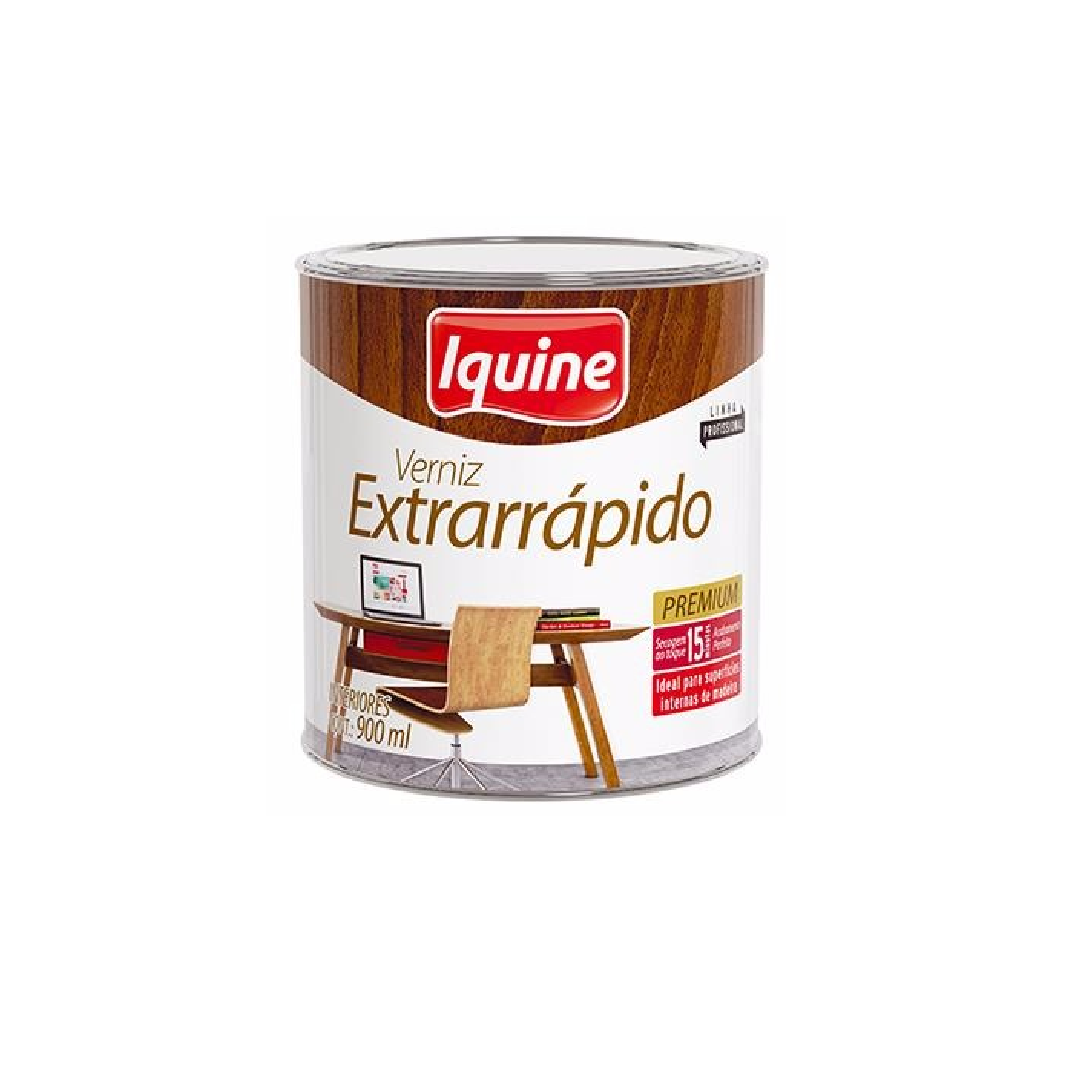 Verniz Extrarápido 900ml Incolor - 19100104 - Iquine