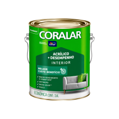 Coralar Acrílico Areia 3.6l - 5202334 - Coral