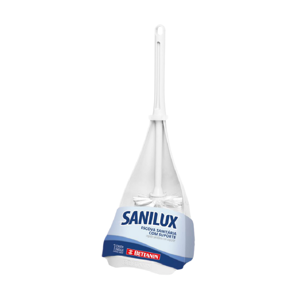 Escova Sanitária Sanilux De Plástico Com Suporte - Bettanin - 565