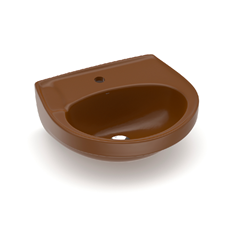 Lavatório Para Coluna Parati 47x42,5 Ocre - 1180070501200 - Logasa