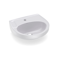 Lavatório Para Coluna Parati 47x42,5 Cinza Claro - 1180070781200 - Logasa