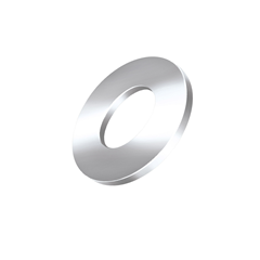 Arruela Lisa 3/16  Zincado Branco - Ciser - 81010101