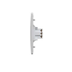 Conjunto 1 Tomadas 2p+T 10a Vertical Com Placa Petra Branco - Mec-Tronic - 39033