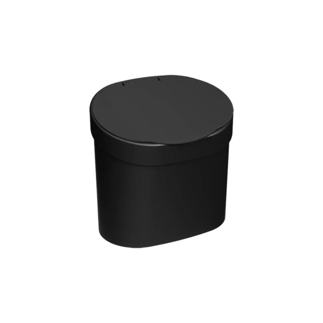 Lixeira Basic Para Pia Com Tampa Plástico 4l Preto - Coza - 109020008