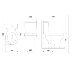 Bacia Para Caixa Acoplada Branco Acesso Com Abertura - 1313590010300 - Celite