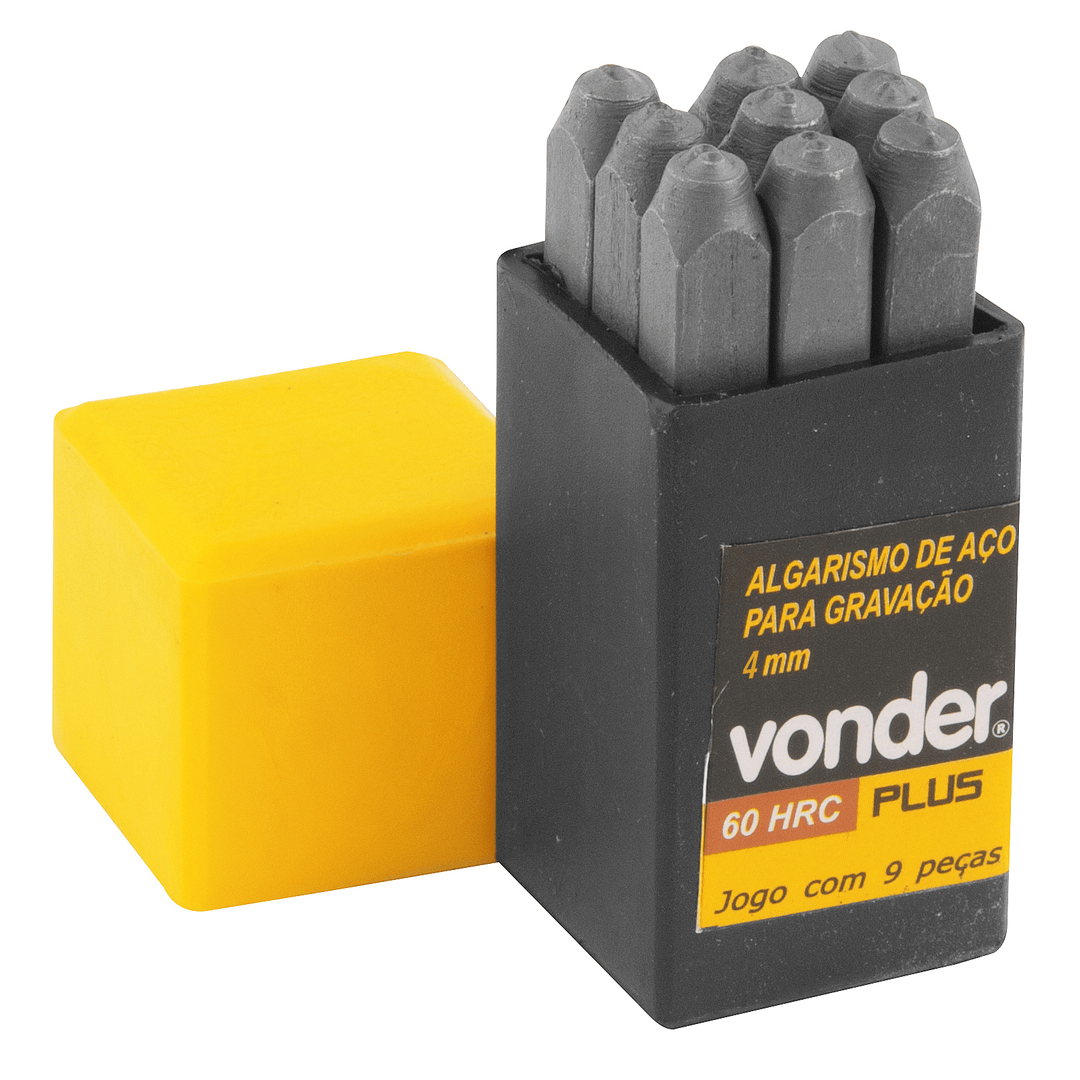 Algarismo De Aço Para Gravação 4mm - 3609060000 - Vonder