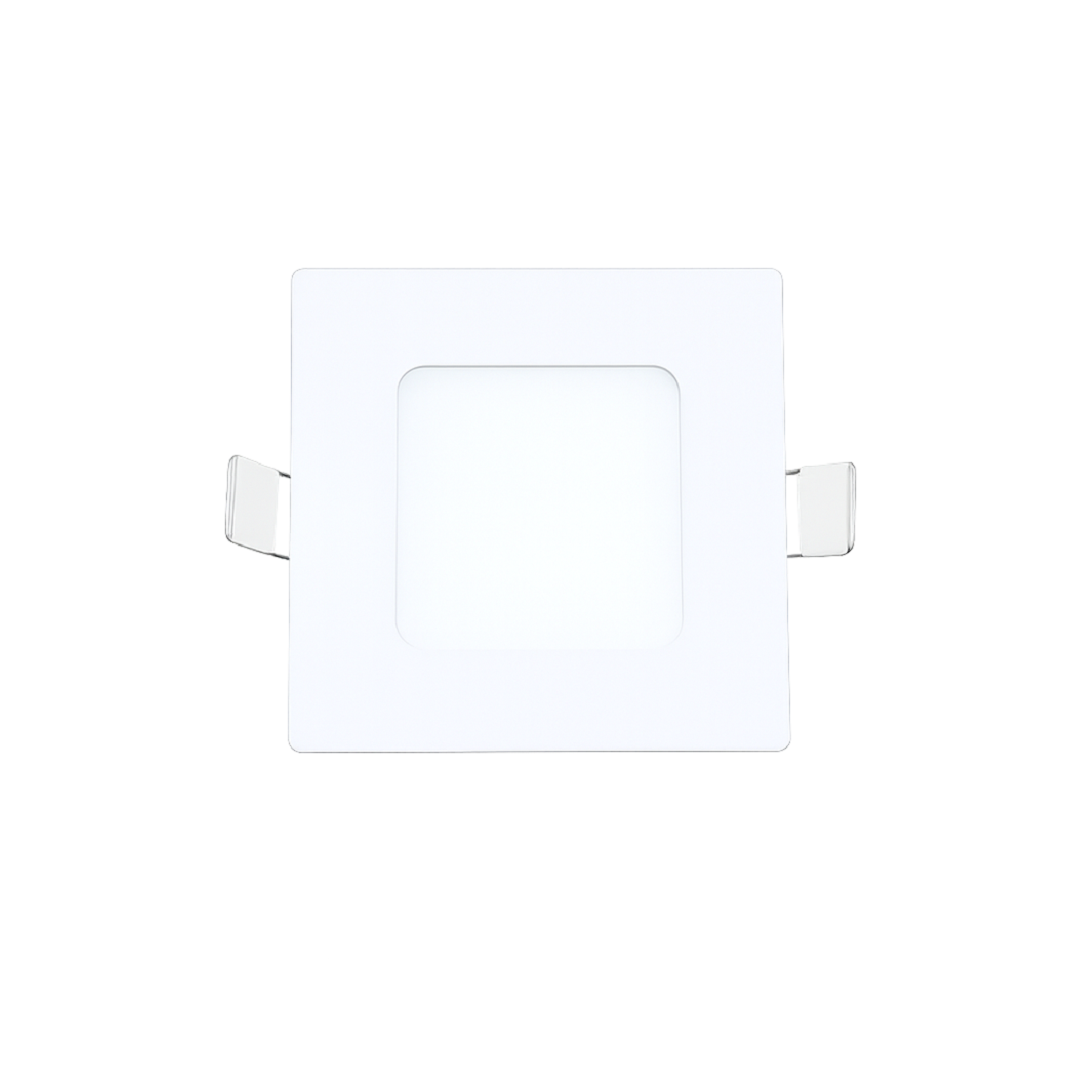 Luminária Plafon 3w 3000k Led Embutir Quadrado Branco Quente - Neotron - 646
