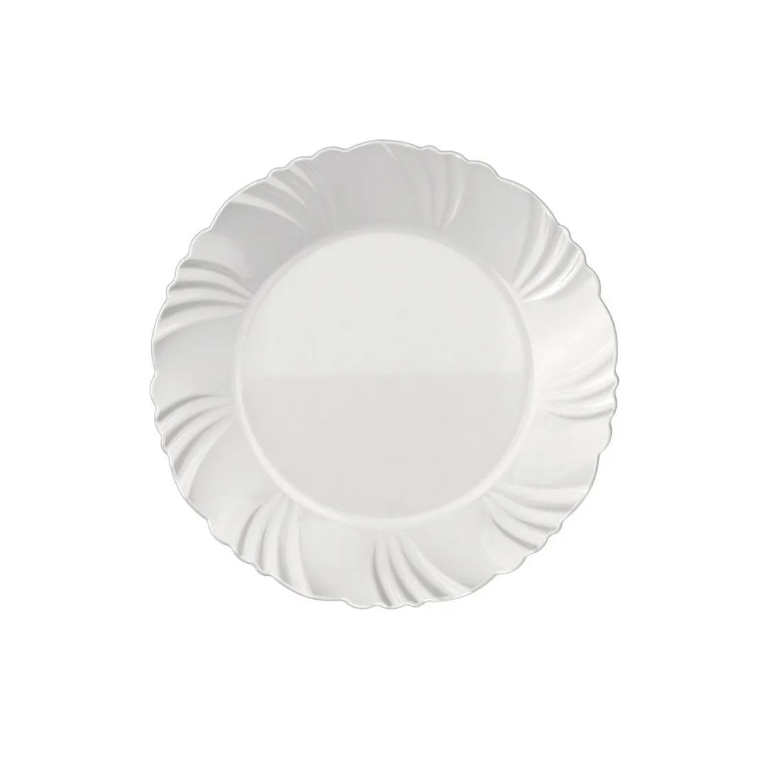 Prato Para Sobremessa Vidro Duralex Pétala 19,5cm Branco - Nadir - 5344