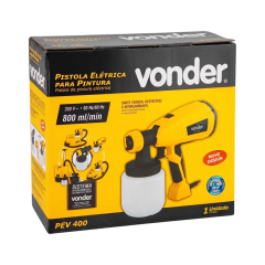 Pistola Elétrica Para Pintura 214w Pev400 220v - 6220900220 - Vonder