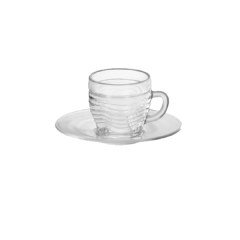 Conjunto 6 Xícaras De Chá Com Pires Em Vidro - Wheaton - 0360