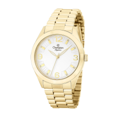 Relógio Feminino Pulseira Dourada Original - Champion - Cn25216w