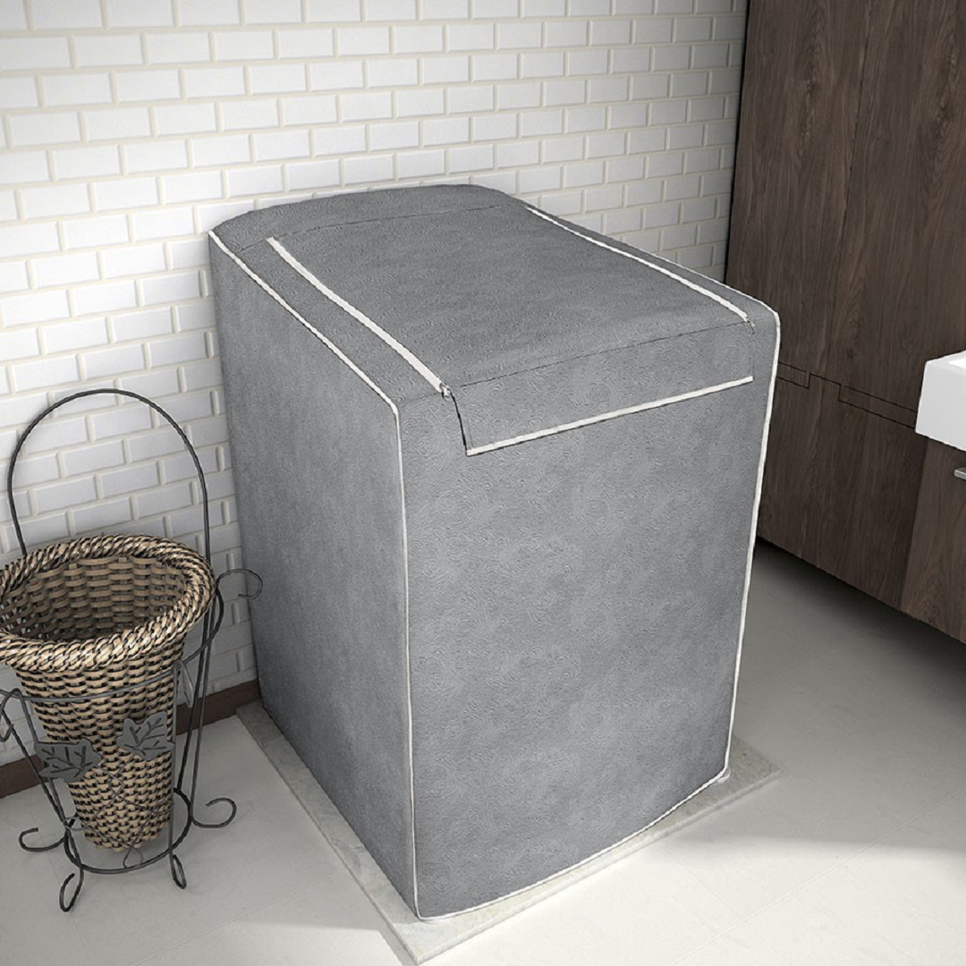 Capa Para Máquina De Lavar Roupas De 9kg Cinza - Adomes - 3000cinza