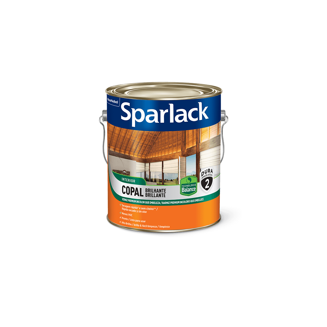 Verniz Copal Brilhante Balance Incolor 3,6l - 5280589 - Sparlack