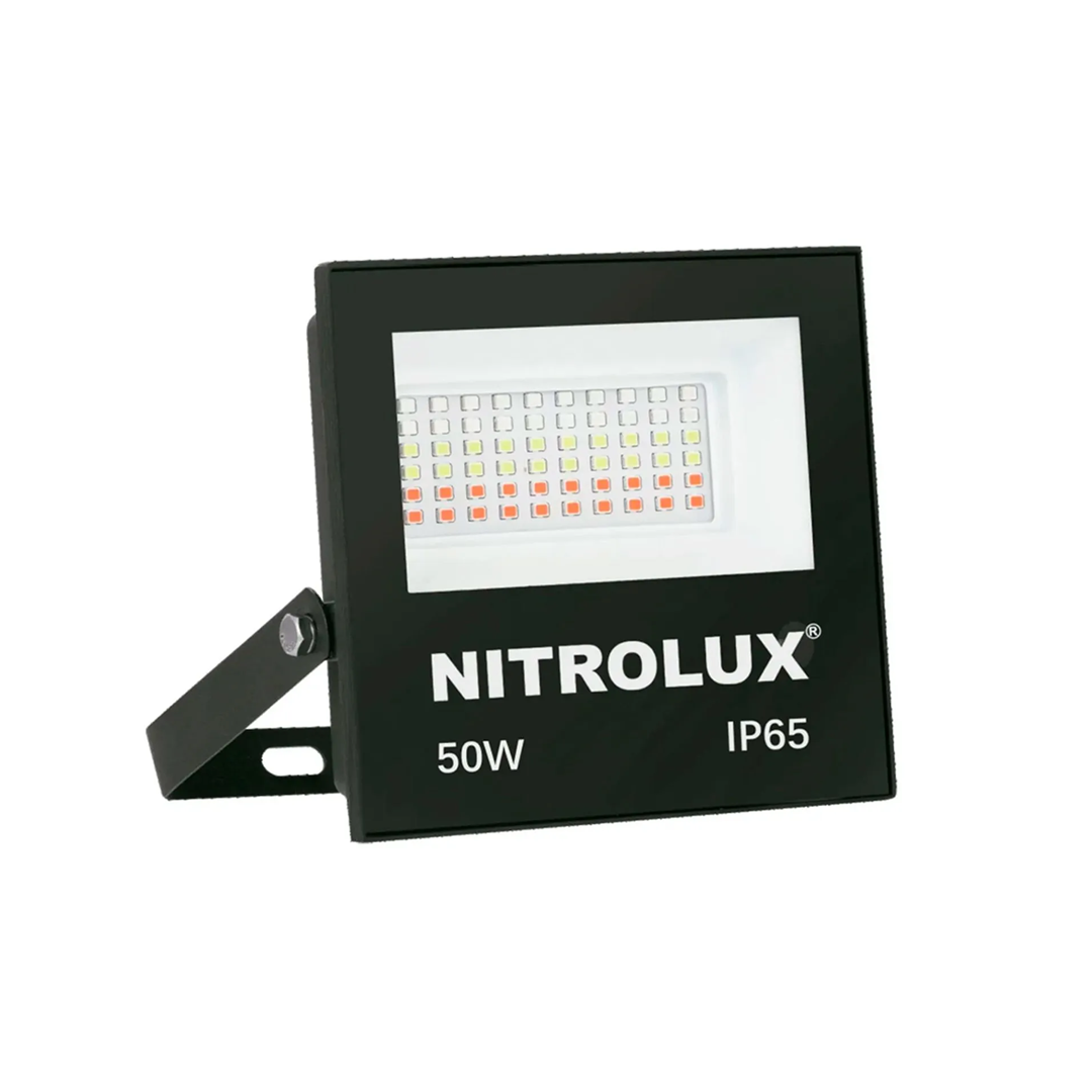 Refletor Led Slim 50w Rgb Preto - Nitrolux - 5955