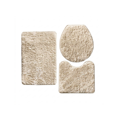 Jogo De Tapete Para Banheiro Classic Com 3 Peças Pérola - Oasis - 20020