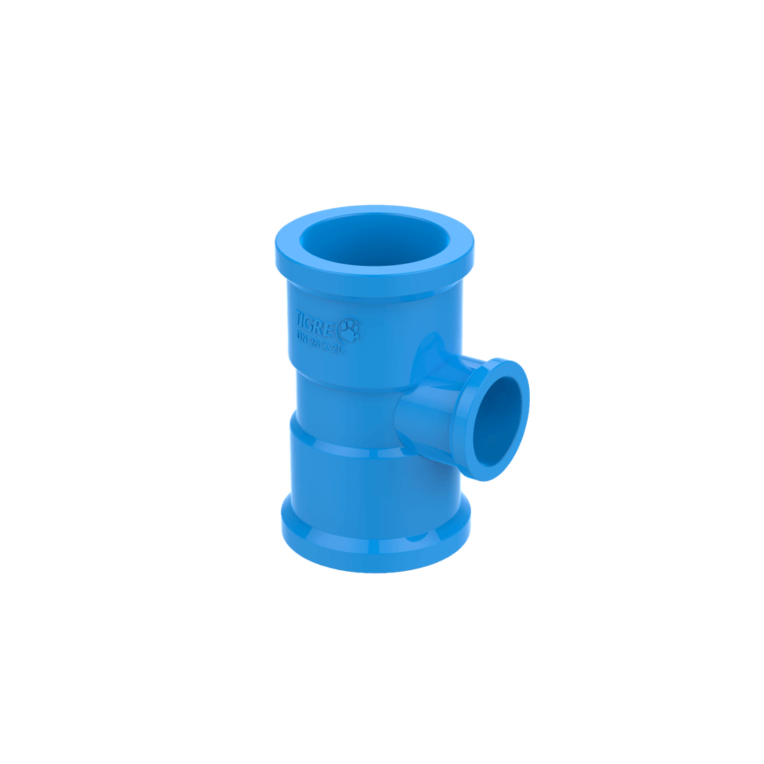 Tê De Redução Agropecuaria Pvc 25x20mm - 100018849 - Tigre