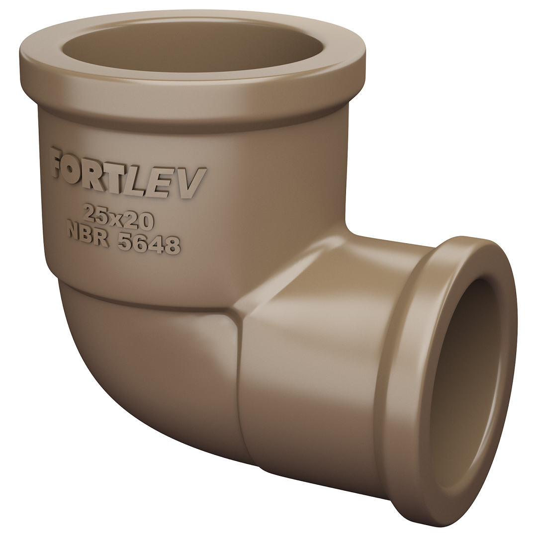Joelho 90° De Redução Soldável 25x20mm - 10422529 - Fortlev