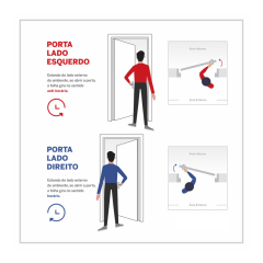 Porta De Alumínio Postigo Vidro Liso Direito 210x80cm - Aluvid - 909864