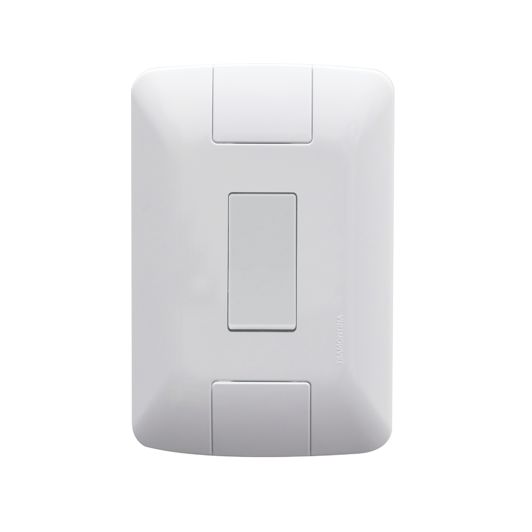 Conjunto 4x2 Aria Branco Com 1 Interruptor Paralelo 6a 250v - 57241/002 - Tramontina