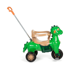 Triciclo Infantil Com Empurrador Pedal E Som Verde Didino - 1021 - Calesita