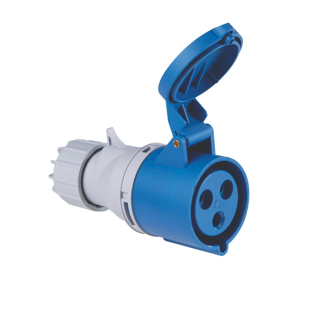 Tomada De Acoplamento Industrial 2p+T 32 A 220/250 Vca 6 H - 56255/135 - Tramontina