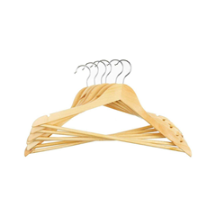 Conjunto Com 6 Cabides De Madeira - Pr9201-6 - Primafer