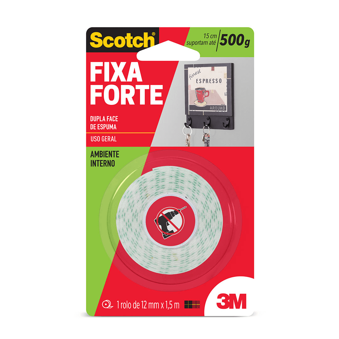 Fita Dupla Face Espuma 12mmx1,5m - Hb004087647 - Scotch 3m