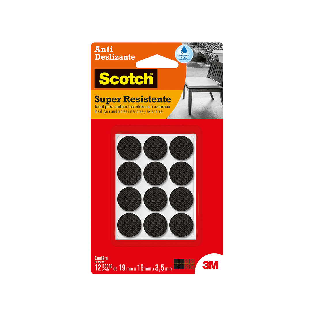 Protetor Anti Risco Redondo P Preto - Hb004262885 - Scotch 3m