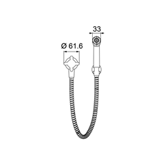 Ducha Higiênica Flexível Abs F34 Branco 1984 - Lorenzetti - 7140000