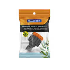 Adaptador Fêmea Com Rosca 3/4x1/2  Em Plástico Para Jardim - Tramontina - 78502/000