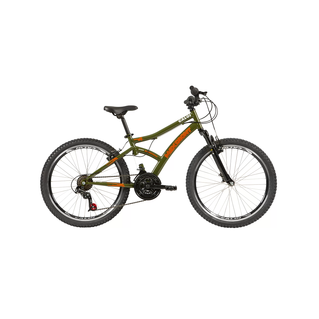 Bicicleta Aro 24 Max Front Verde E Laranja 21 Marchas Freio Vbrake 429819008 - E0499 - Caloi