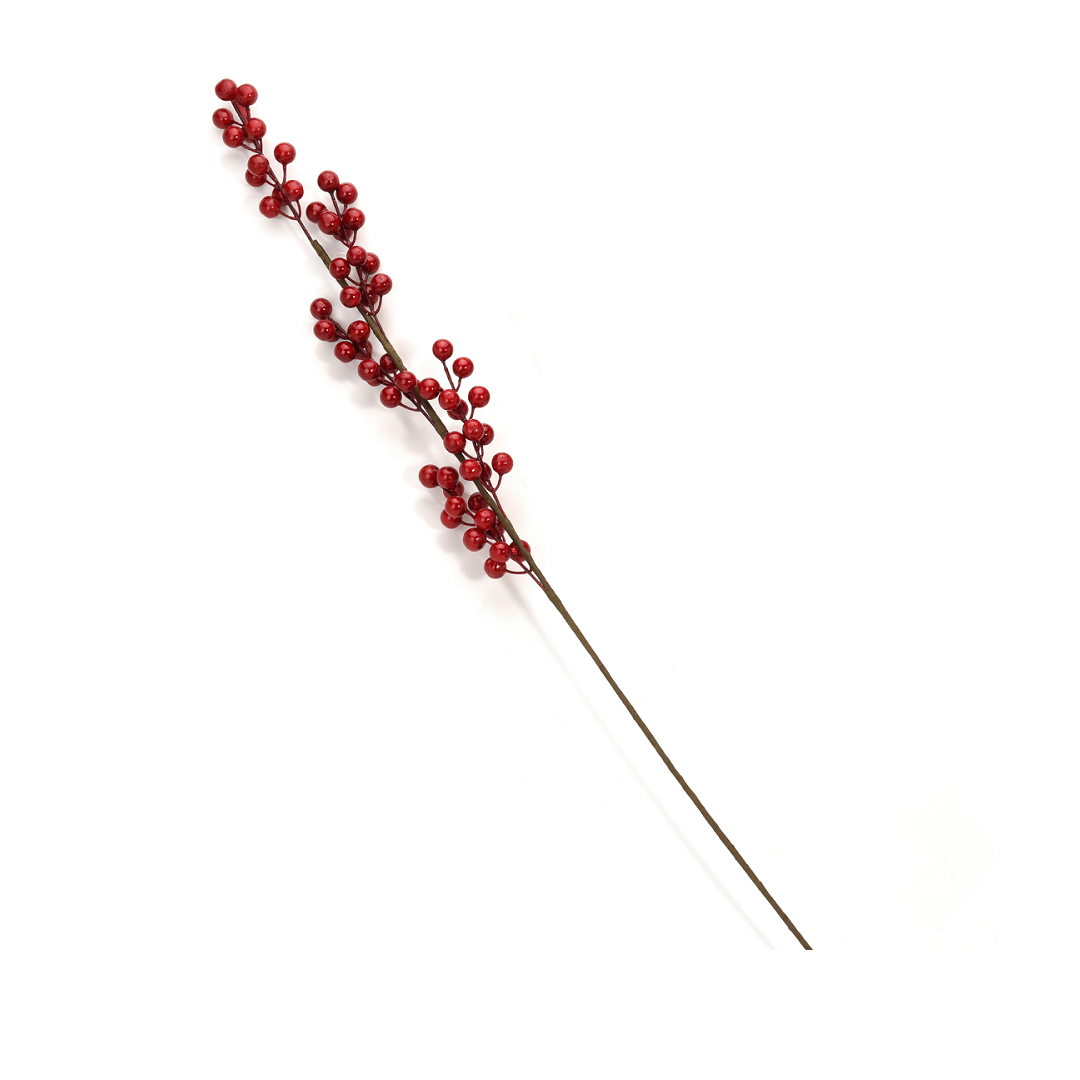 Galho Natalino Para Decoração Fruto Vermelho - Rio De Ouro - Nta86026