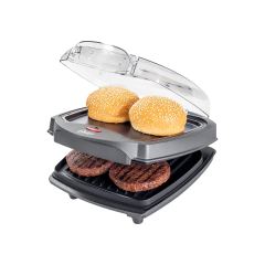 Grill Elétrico Burguer 2em1 Com Estufa Antiaderente 220v Preto - Oster - Ogrl500