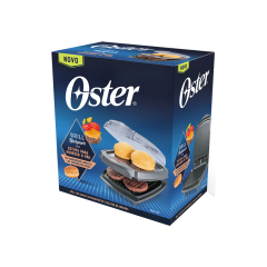 Grill Elétrico Burguer 2em1 Com Estufa Antiaderente 220v Preto - Oster - Ogrl500