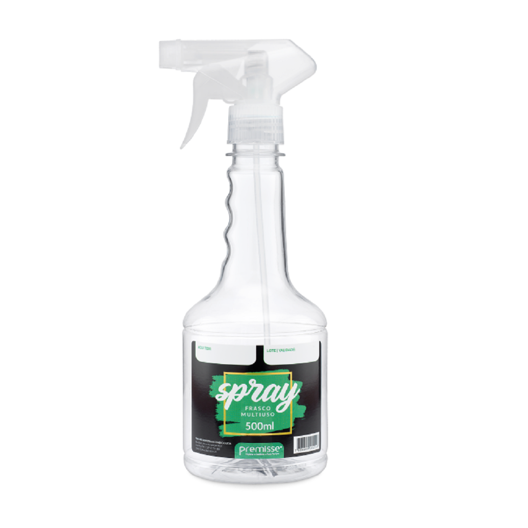 Pulverizador Plástico Transparente De 500ml - Premisse - 310001500