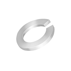 Arruela De Pressão Média 1/4  Zincado Branco - Ciser - 80015101