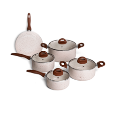 Conjunto De Panelas Cerâmica Indução Com 5 Peças - Brinox - 4774/101