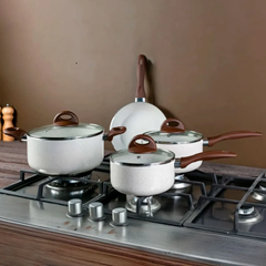 Conjunto De Panelas Cerâmica Indução Com 5 Peças - Brinox - 4774/101