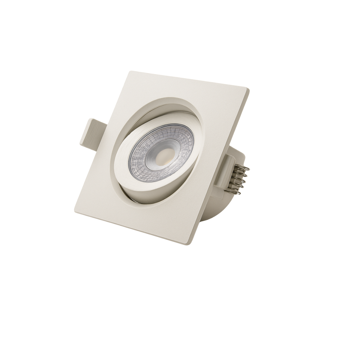 Luminária Plafon 5w 6500k Led Embutir Quadrado Branco Frio - Neotron - 000644