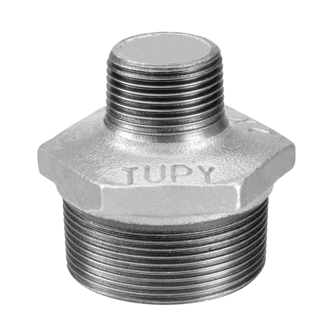 Nipel Bsp Duplo De Redução Galvanizado 1.1/4x3/4