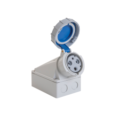 Tomada Sobrepor Industrial 2p+T 63a 220v - Tramontina - 56255/340