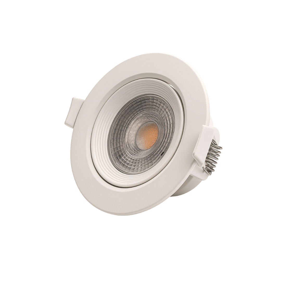 Luminária Plafon 3w 3000k Led Embutir Redondo Branco Quente - Neotron - 001019