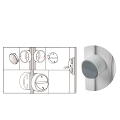 Porta Sanfonada Pvc Easy Lock 210x60cm Branca - 5030501 - Araforros