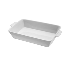 Refratário De Porcelana 28x16,5cm Com Alça Basic Branco - Lyor - 2289