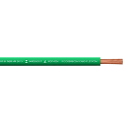 Cabo Flexível 6mm 100m Verde Antichamas - 1150705401 - Cobrecom