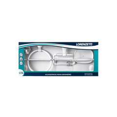 Kit De Acessórios Para Banheiro Attic 5 Peças F22 Branco 2000 - Lorenzetti - 7140006