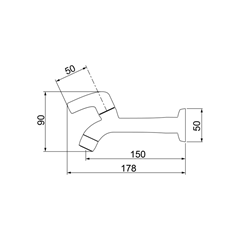 Torneira Para Pia De Cozinha Abs F61 Bica Longa Preto 1132 - Lorenzetti - 7111086