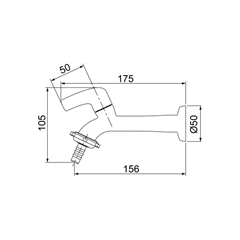 Torneira Para Tanque E Jardim Abs F61 Bico União Preto 1130 - Lorenzetti - 7112010