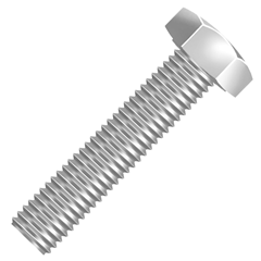 Parafuso Sextavado Inox Rosca Unc 1/4  X 3/4  - Ciser - 18015800