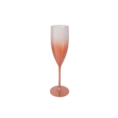 Taça De Champanhe Acrílico Degradê Brilhante Rose Gold 160ml - M&Ca
